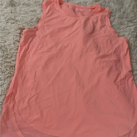 Athleta Pink and Orange Asymmetrical Muscle Tee - Picture 2 of 6